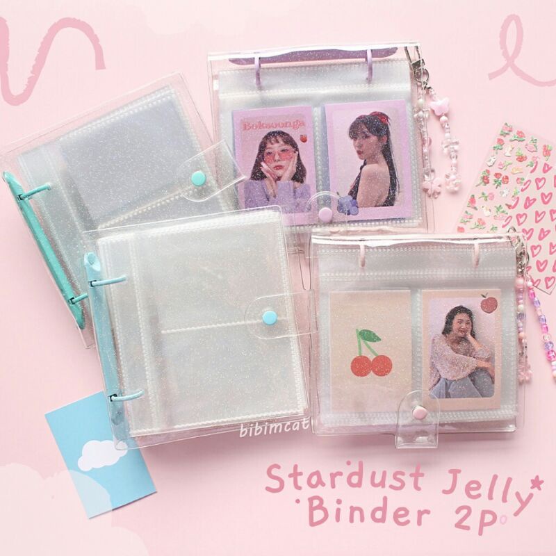 

[Stardust 2P] Binder Album Photocard Jelly Glitter Case