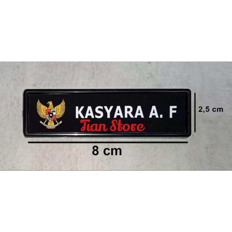 

name tag dof choting/papan nama coting 2,5x8cm