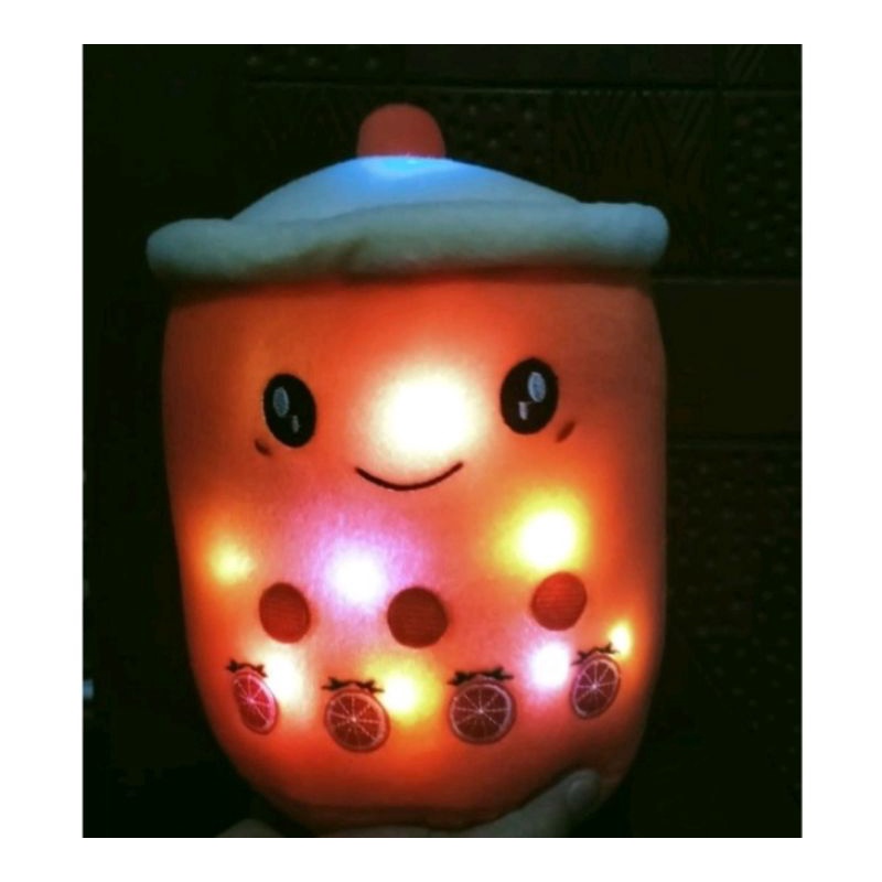 boneka boba milk tea led boneka lucu