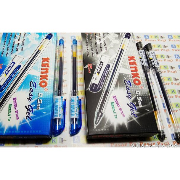 

➹ pen gel Kenko Easy 0.5mm hitam dan biru ❉