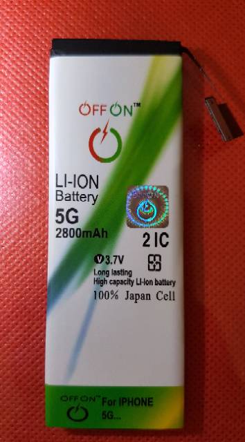 Baterai Batre Battery Doublepower For IP 5 5G 5S 6 6G Merk OFFON