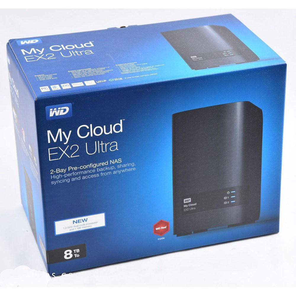 WD MyCloud EX2 Ultra 8TB Personal Cloud Storage - HDD / HD / Hardisk