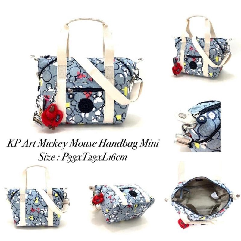 Handbag Shoulders bag tas bahu Kipling art mickey mouse small