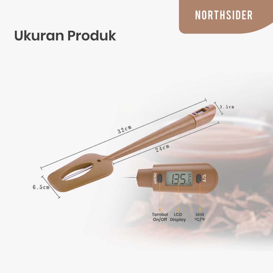 SPATULA THERMOMETER STAINLESS PROBE INSTAN READ SUTIL TERMOMETER KT-34