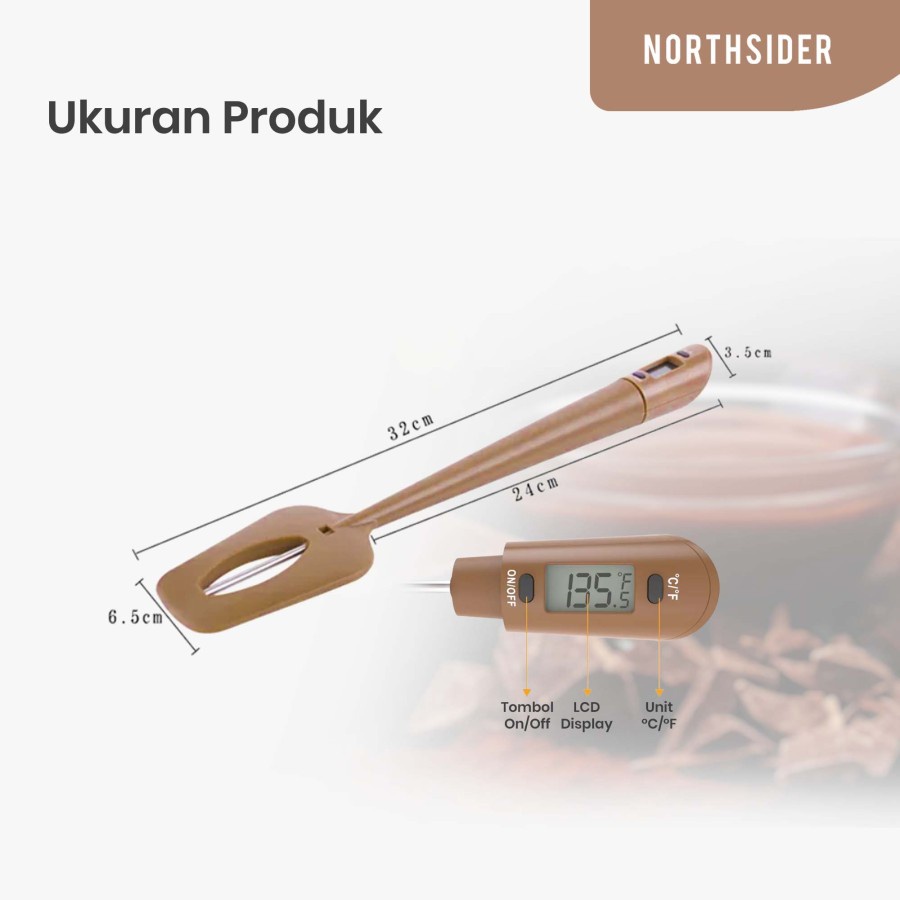 SPATULA THERMOMETER STAINLESS PROBE INSTAN READ SUTIL TERMOMETER KT-34