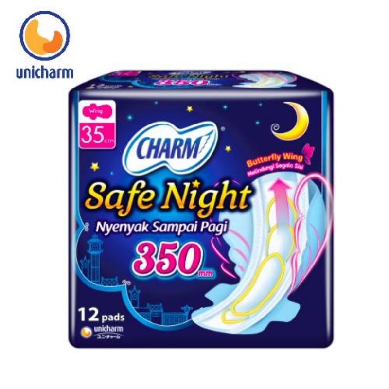 Charm Safe Night 350mm (12pads)
