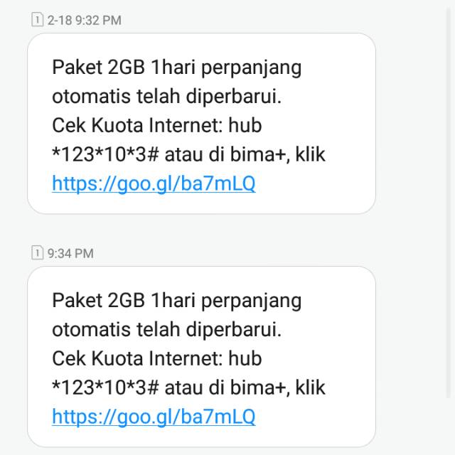 Kartu Tri sakti Rp1500/hr 2GB
