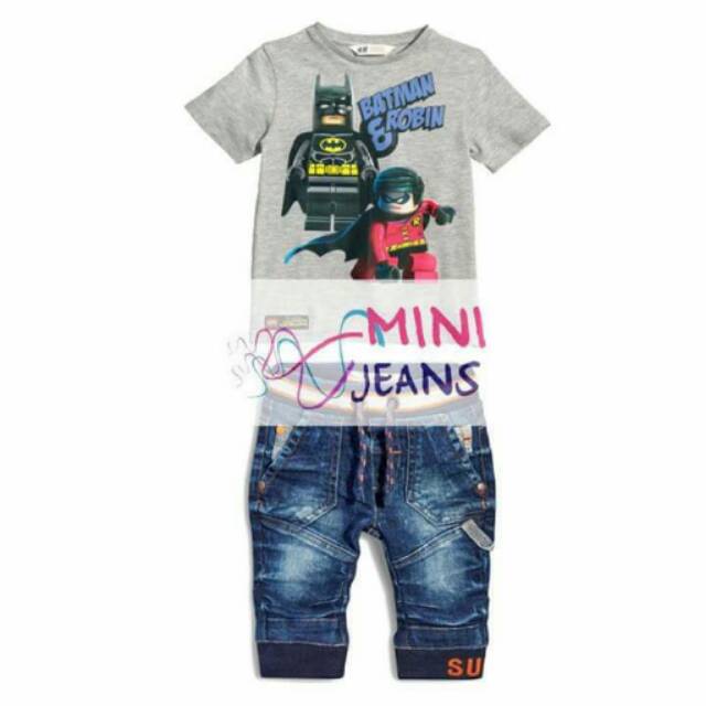 SETELAN COWOK JEANS BATMAN & ROBIN