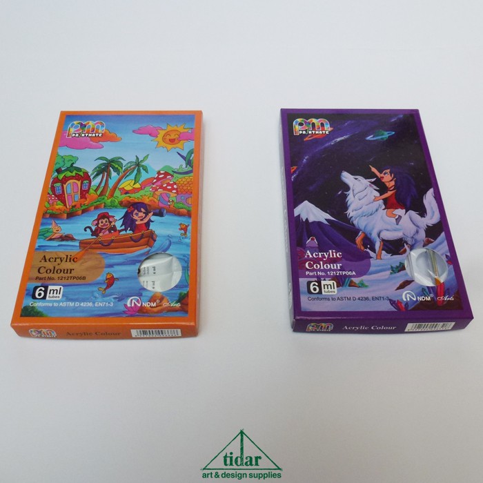 

Cat Akrilik / Paintmate Acrylic Colour / Color Set 12 x 6 ML Tube