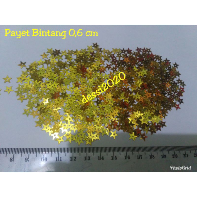 Payet Bintang 0,6 cm Gold