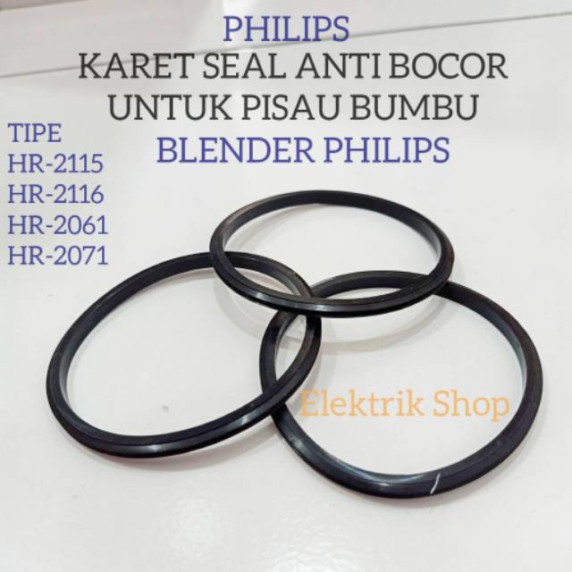 Karet anti bocor original blender philips untuk pisau bumbu tipe HR-2115 HR-2116 HR-2061 HR-2071