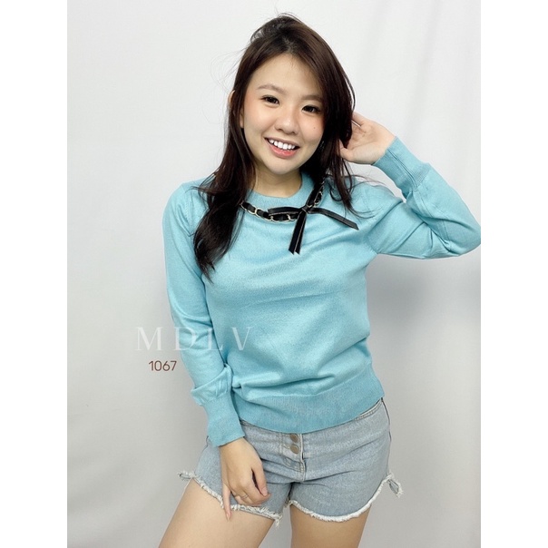 MDLV ~ 1067# Giutina Knit Top Atasan Blouse Korea Fashion Import