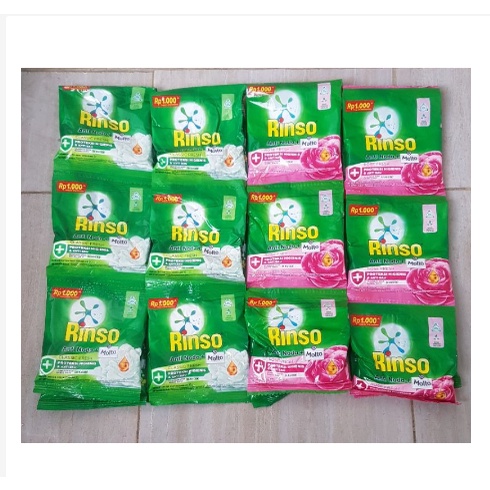 RINSO BUBUK SACHET RP1000 / 1 RENCENG ISI 6 PCS