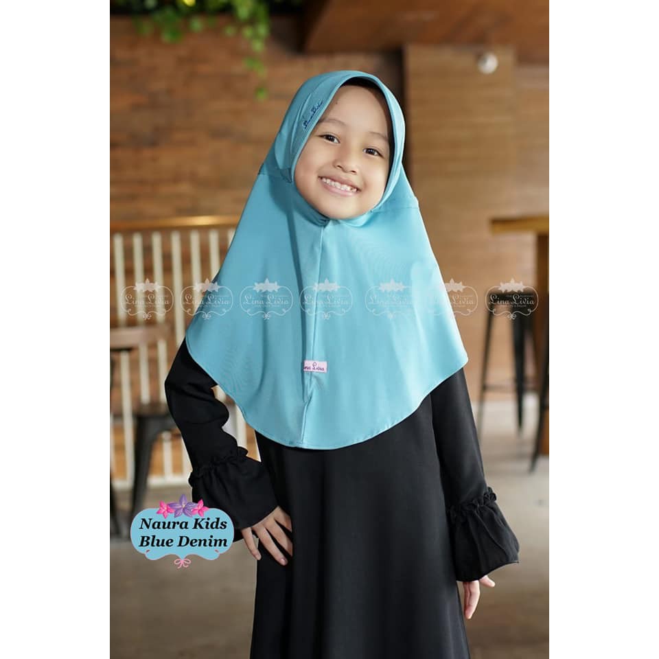 Naura Kids by LinaLivia Hijab - Bahan Jersey Sutra Premium - Harga Reseller