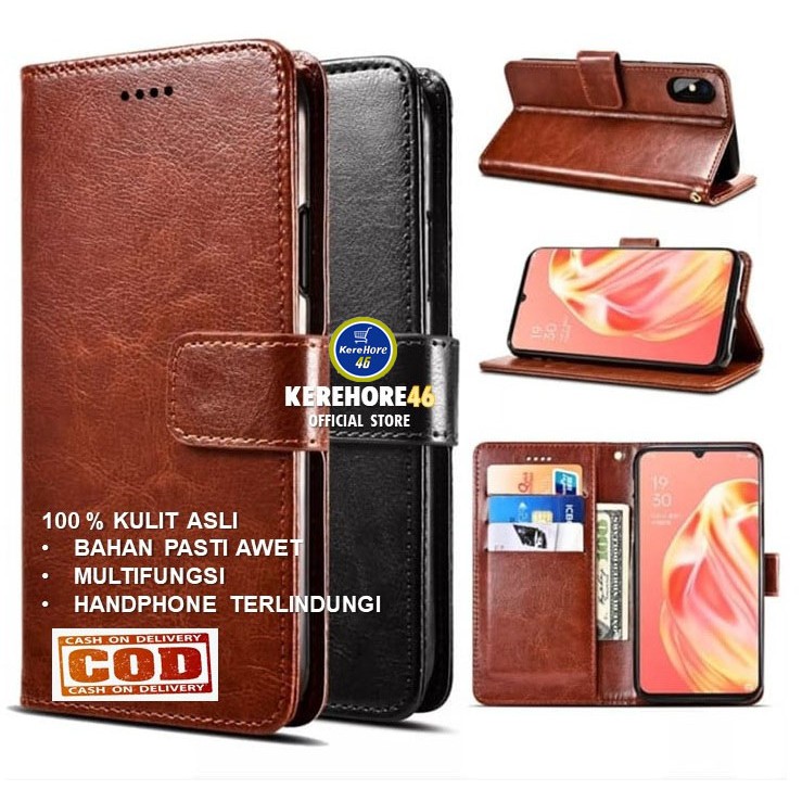 SAMSUNG J2 prime / J5 prime / J7 Prime CASING DOMPET KULIT ASLI FLIP LEATHER CASE