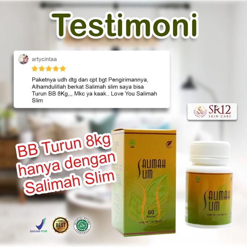 Salimah Slim SR12 - Pelangsing Herbal - Obat Diet Ampuh Turunkan Berat Badan