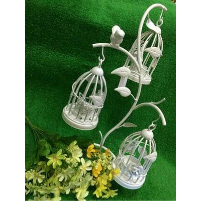 1 set sangkar burung + tiang