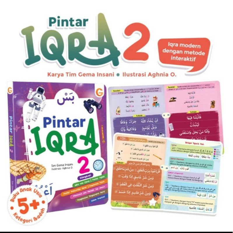 Boardbook Anak pintar iqra 2