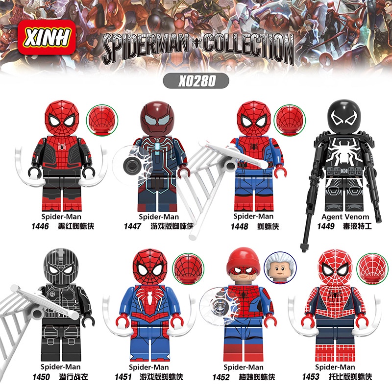 Mainan Action Figures Mini Figure Spiderman Marvel Stealth Suit Venom