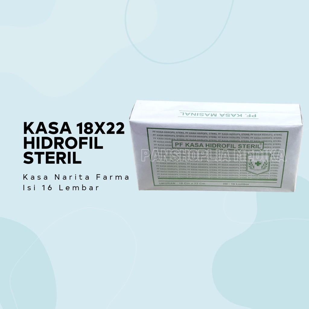 Kassa Steril Hydrophile l Kasa Steril PF 18x22 cm Isi 16 Lembar