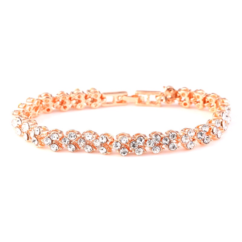 Gelang Kristal Berlian Gaya Roman Untuk Hadiah Ulang Tahun Wanita