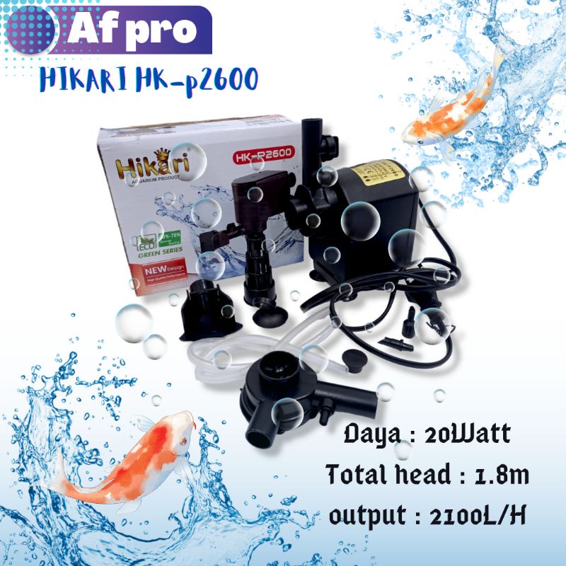 PROMO MURAH POMPA KOLAM AQUARIUM HIKARI HK P 2600