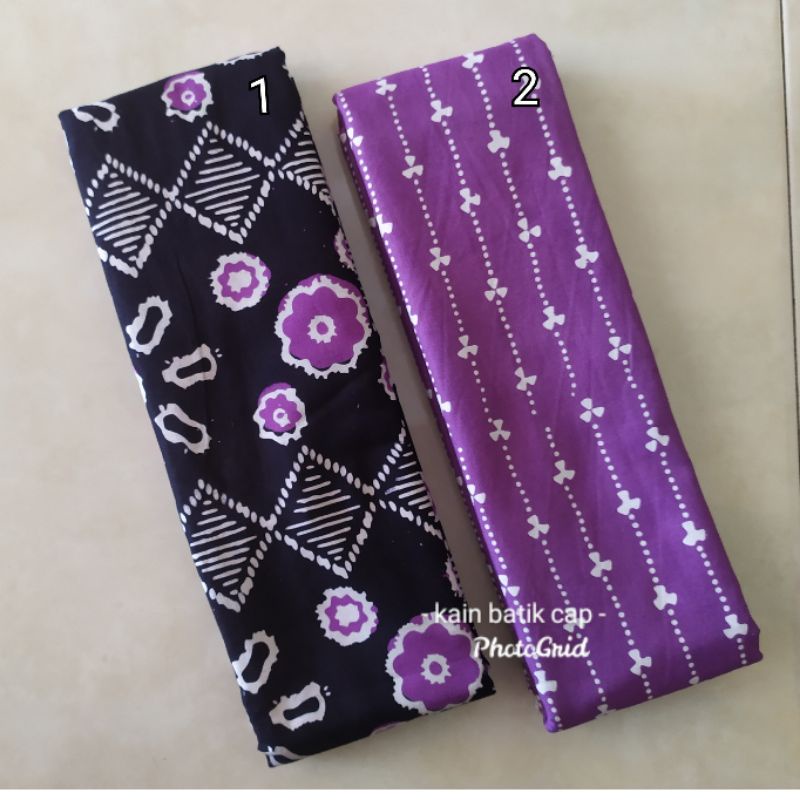 Kain Batik Cap Halus Ungu hitam Kain Batik Ungu Bahan Batik Ungu Kain Ungu Wanita Kain Batik Katun K