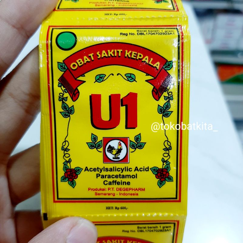 [1SACHET] PUYER U1 JAGO / SAKIT KEPALA DAN GIGI / NYERI NYUT-NYUT BENGKAK PUSING BUBUK ANAK DEWASA