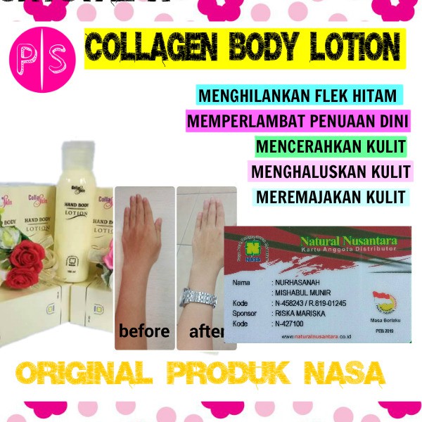 Collaskin Hand And Body Lotion Nasa Cobl Original Untuk Perawatan Kulit Tubuh Memutihkan Tangan Shopee Indonesia