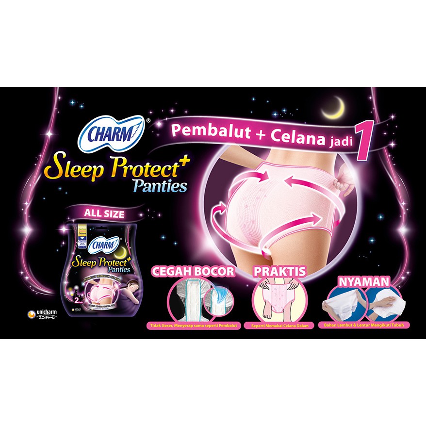 CHARM SLEEP PROTECT + PANTIES/centraltrenggalek