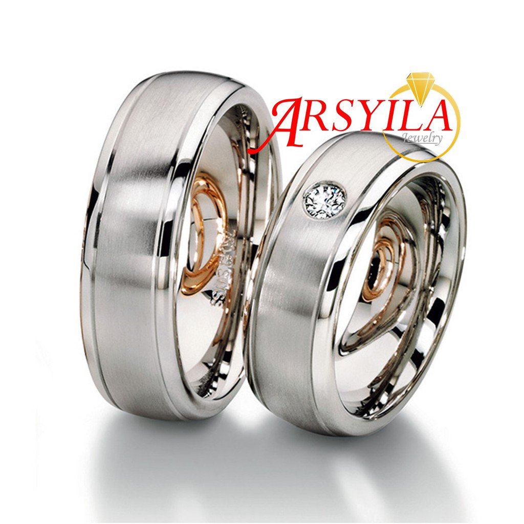 Cincin Kawin Cincin Lamaran Cincin Silver 950 Arsyila Jewelry