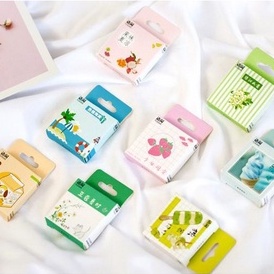 

HI407 Stiker Jurnal Tema Musim Panas Makanan Minuman Es Krim Bunga Susu