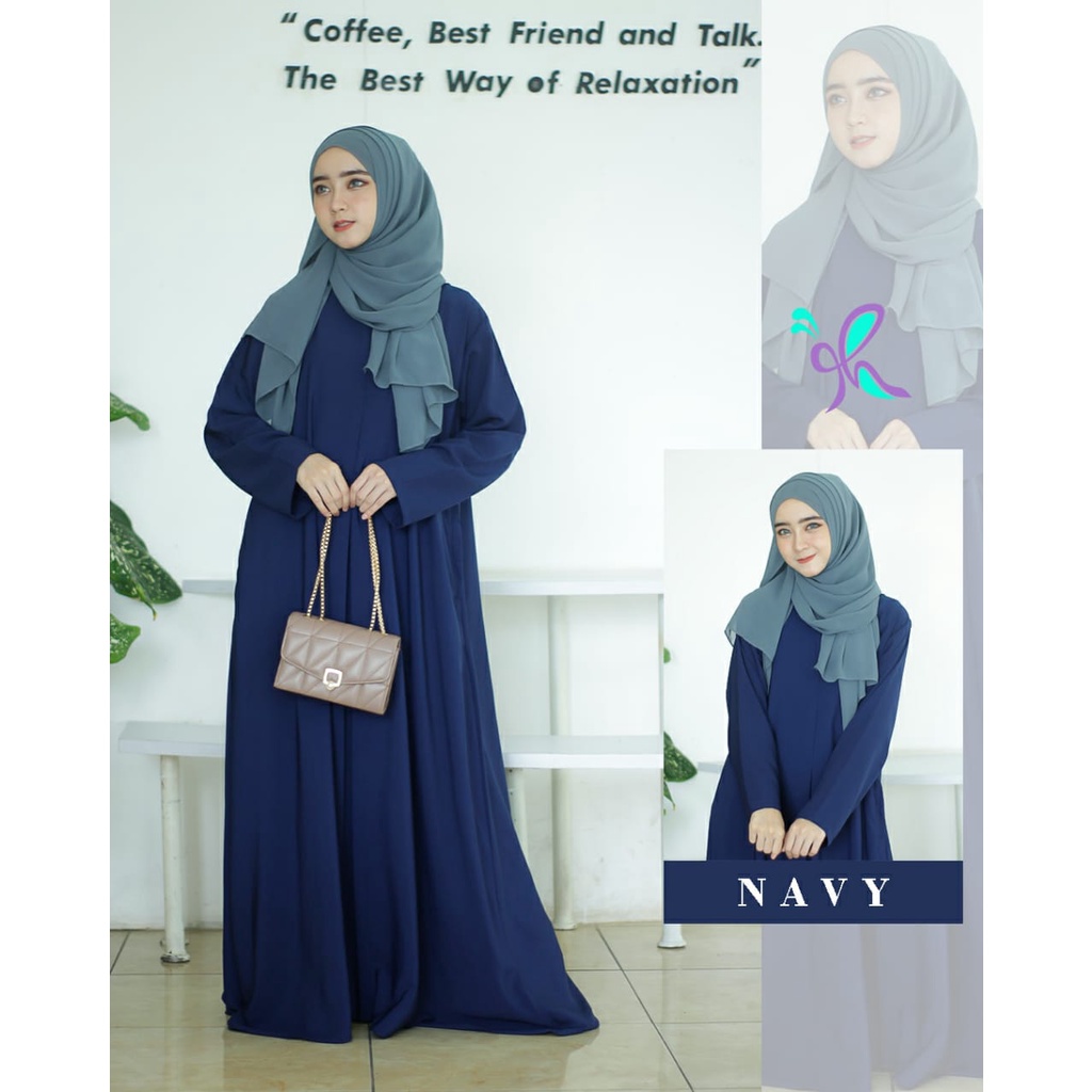 abaya WOLFIS syari muslim FASHION STYLE TERBARU basic polos