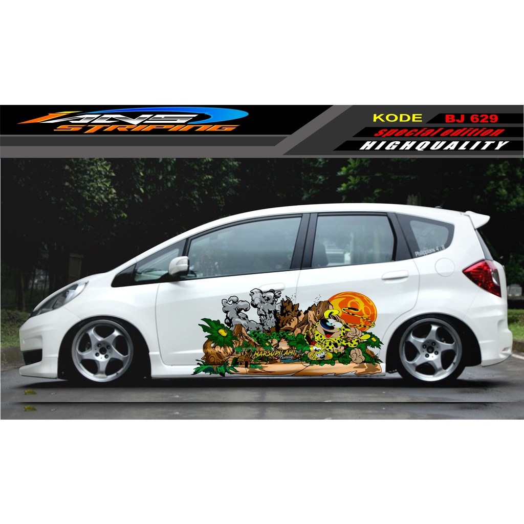 DECAL STICKER MOBIL JAZZ BRIO AVANZA SIGRA YARIS / STIKER VARIASI MOBIL / MODIF STICKER MOBIL 629