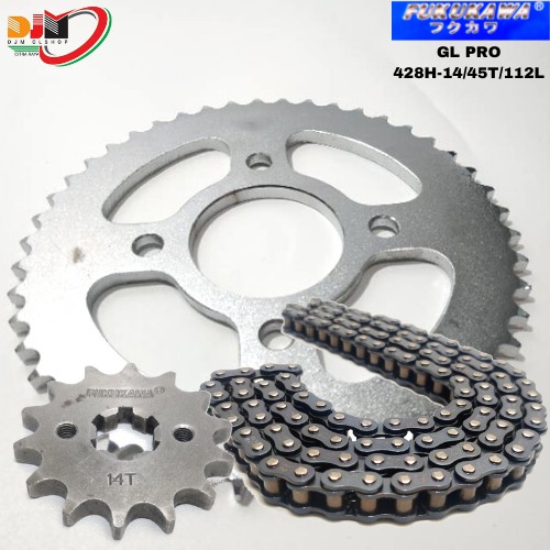 Gear Set Gir Paket Fukukawa GL PRO 428H-112L-45T-14T