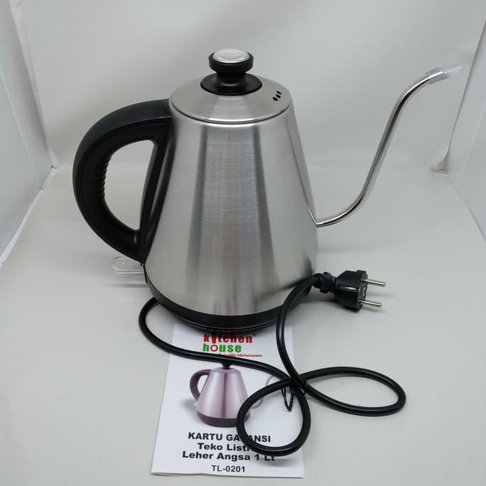 Kitchen House By Cyprus Teko Listrik Leher Angsa + Thermometer TL0201