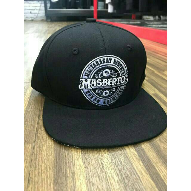 Topi Snapback Masberto Logo Bundar Original