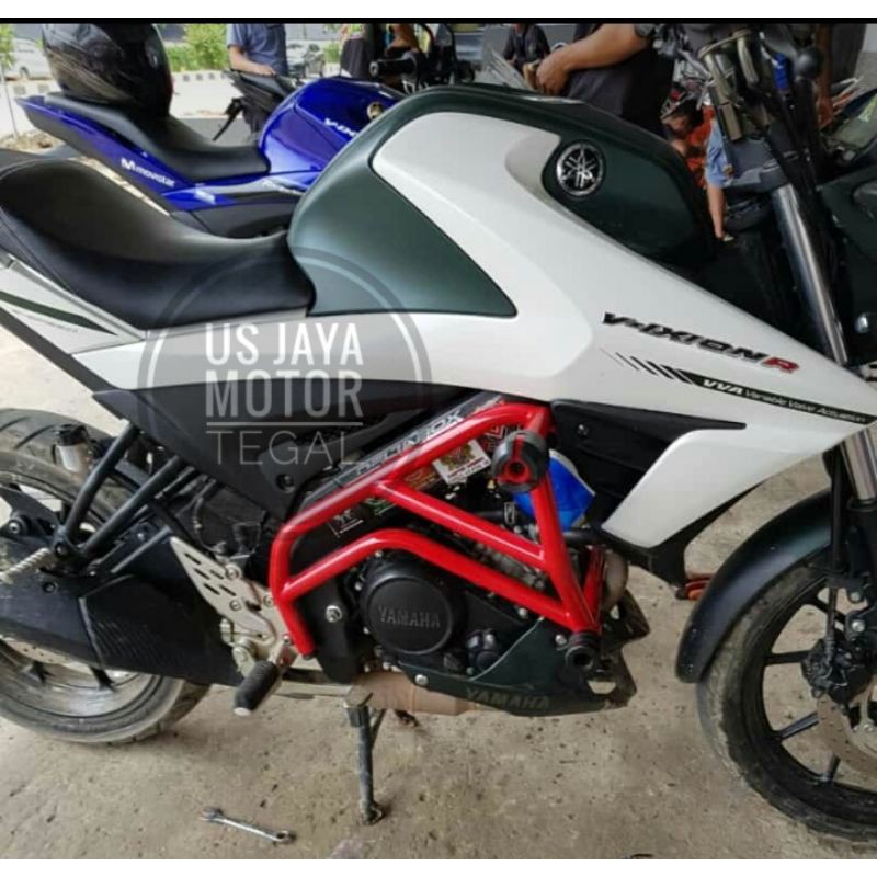 Tubular Crashbar Yamaha Vixion R | Pelindung Bodi Vixion R | Engineguard Variasi Motor Vixion R Vixi