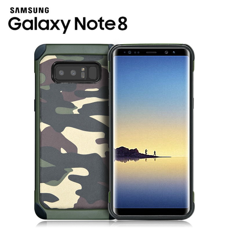 Terbaru Samsung Galaxy Note FE Army Camo Camouflage Case Shockproof