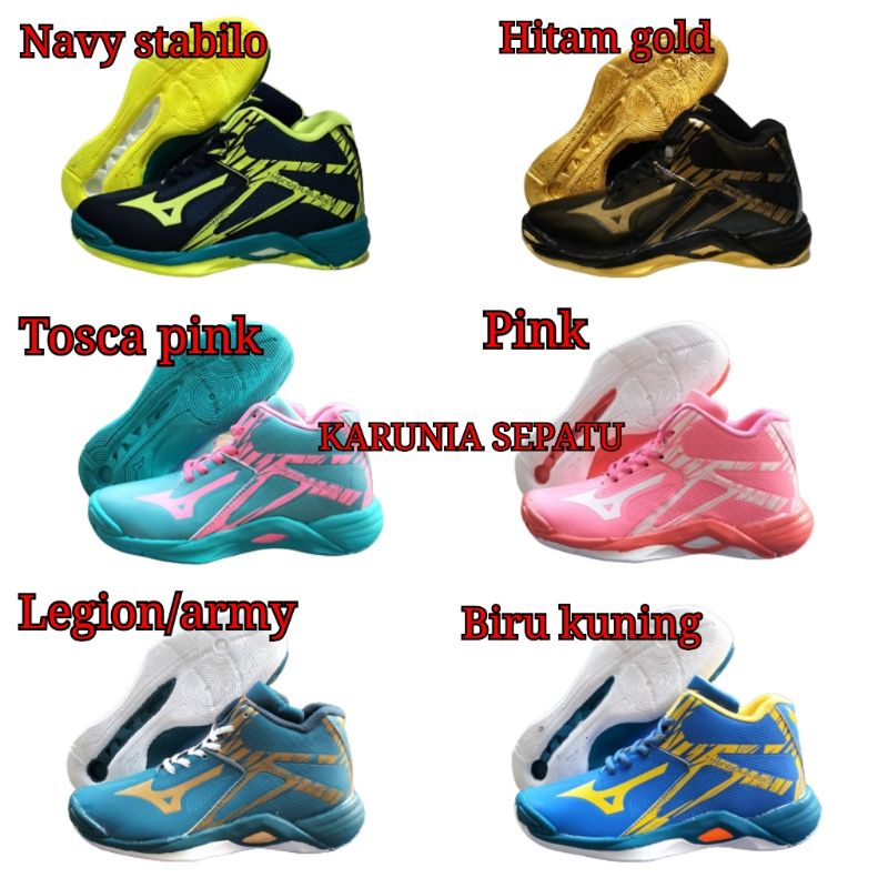 Sepatu Voli Mizuno Thunder Blade 3 Sepatu Olahraga Volly Mizuno Thunder Blade Wanita Terbaru