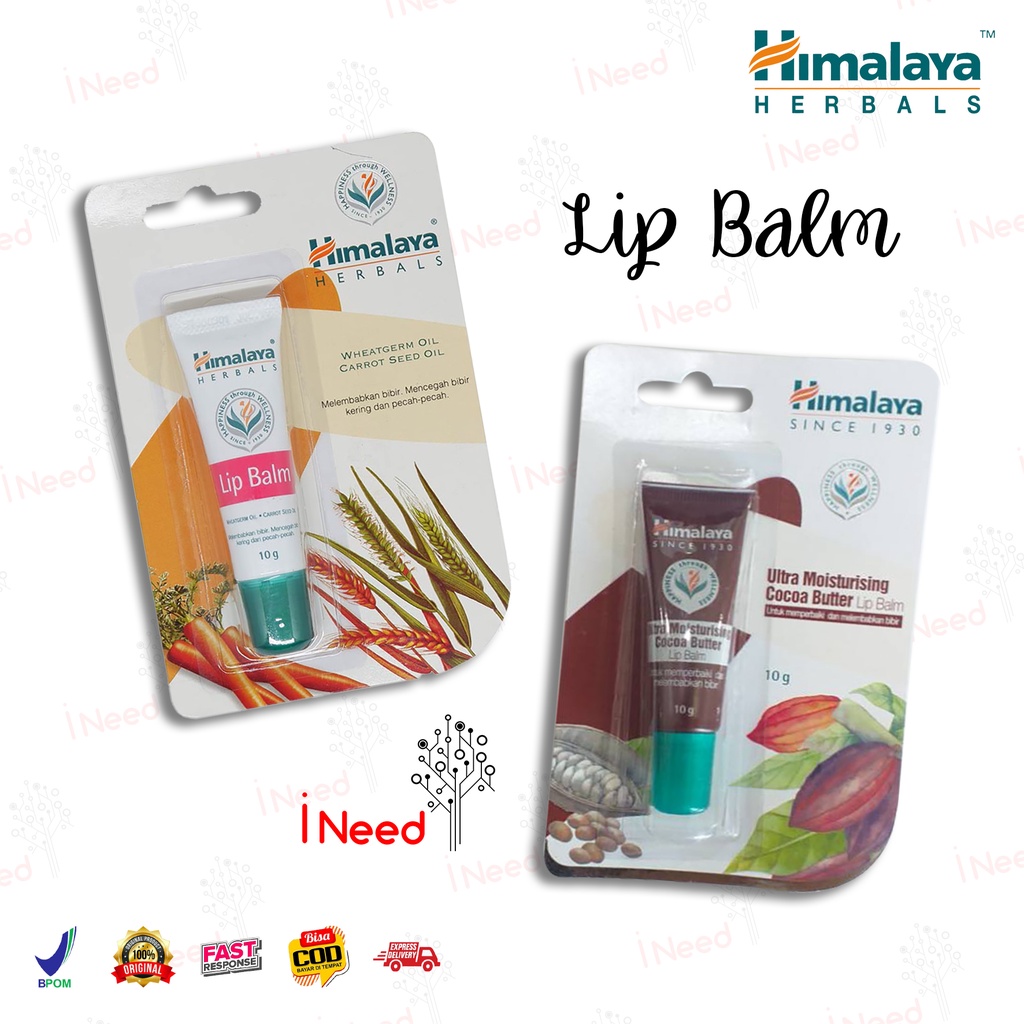 (INEED) HIMALAYA Lip Balm 10gr - Lip Balm Cocoa Butter - Lip Balm Reguler Dangler HNA