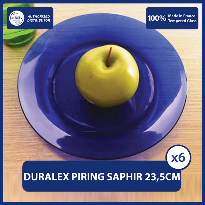 Duralex Piring Makan 23.5cm ( tempered glass ) - Set of 6