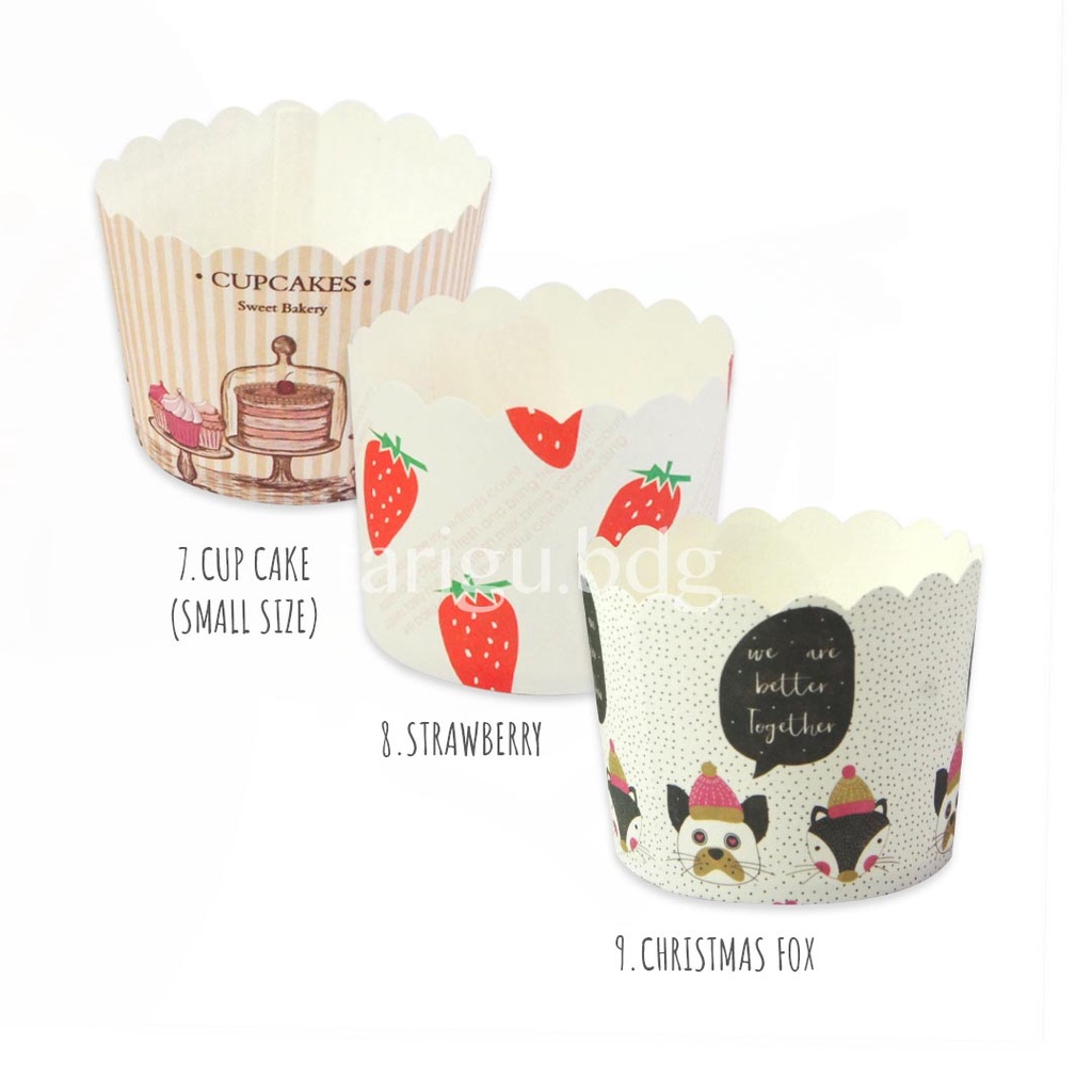 PAPER CUP MUFFIN 10PCS - WADAH CUPCAKE KERTAS CUPCAKE - WADAH MUFFIN KERTAS MUFFIN - CUP CUPCAKE