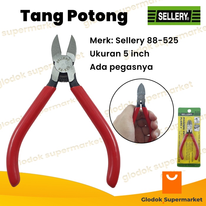 Tang Potong 4 inch Sellery Diagonal Cutting Pliers 4inch 88-525