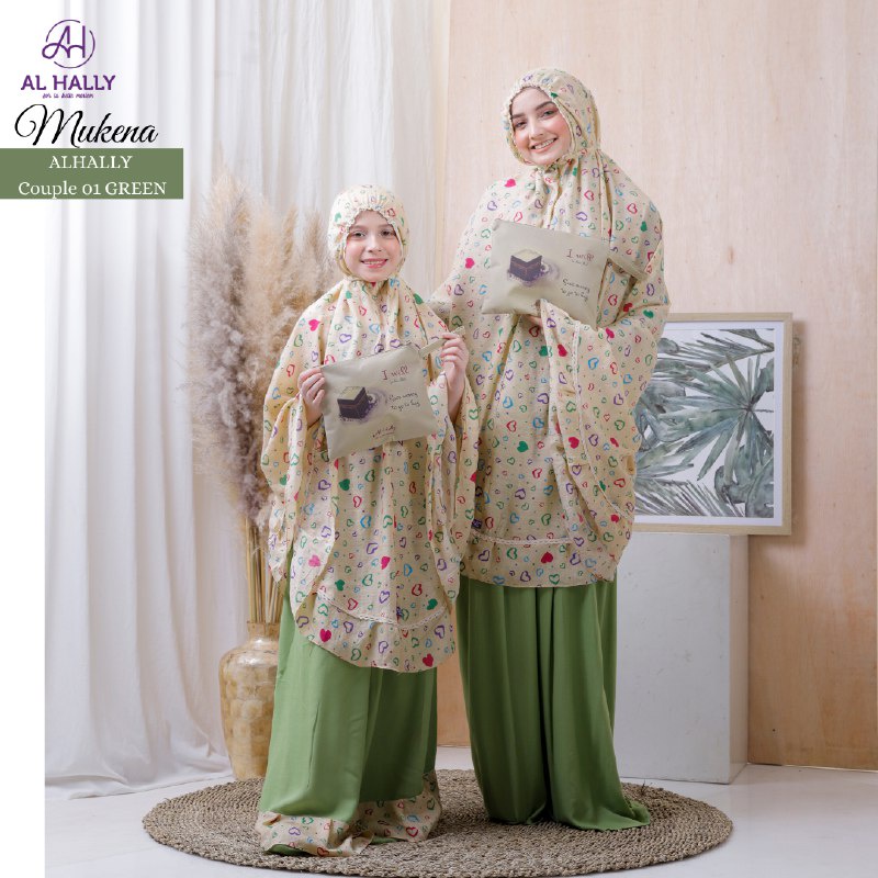 Mukena Couple 01 Ibu & Anak by AL HALLY II COD II Terbaru