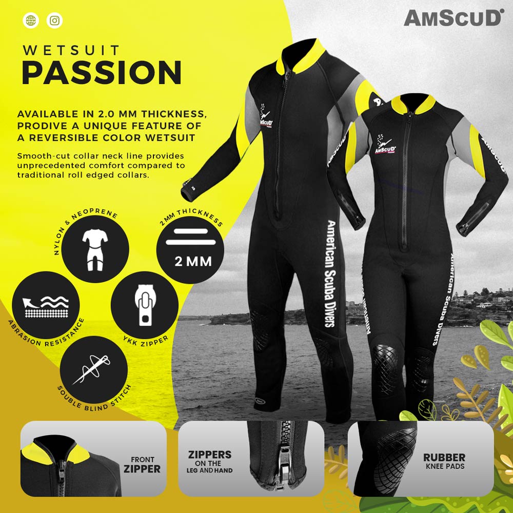 Amscud Wetsuit Passion Reversible 2MM