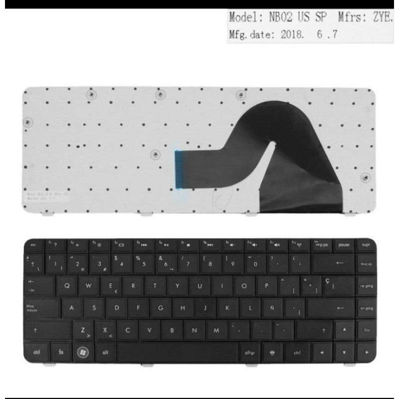 ORIGINAL Keyboard Laptop HP Compaq Presario CQ42 G42 - Hitam