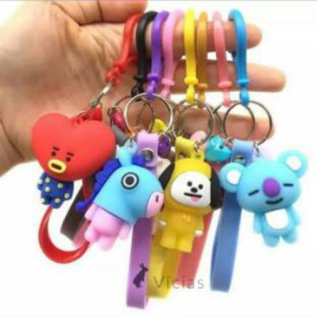 GKBTS04 Gantungan Kunci Keychain KPOP BTS  BT21 Korea 