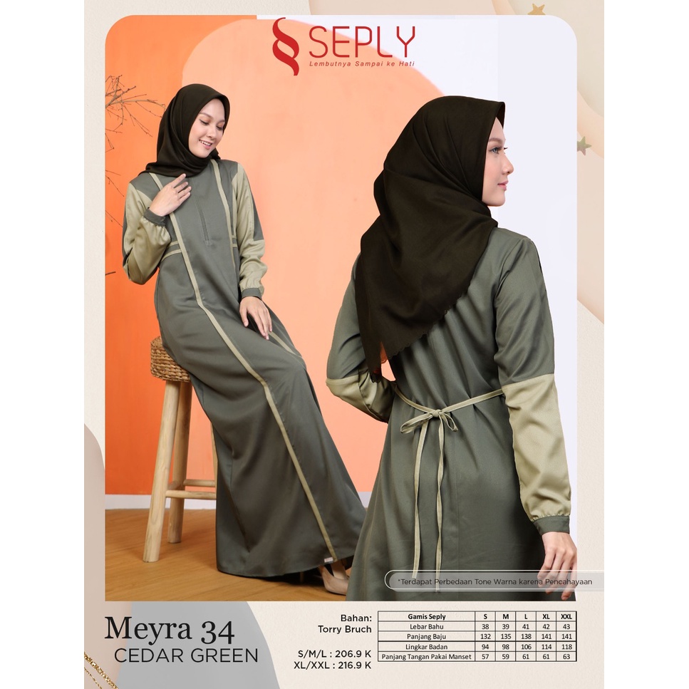 MEYRA 34 SLATE GREY BAHAN TORRY BRUCH SML : 206.900 XLXXL : 216.900 MEYRA 34 SILVER SAGE BAHAN TORRY