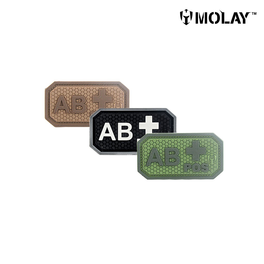 

MOLAY Blood Type AB+ PVC Patch